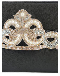 Черный кожаный клатч от Sophia Webster