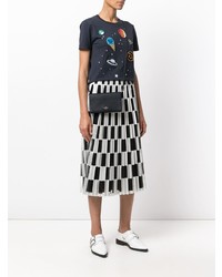 Черный кожаный клатч от Coach