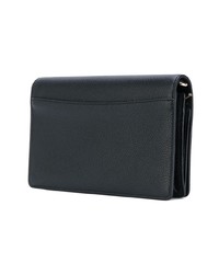 Черный кожаный клатч от Coach