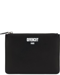 Черный кожаный клатч от Givenchy