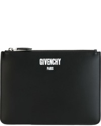 Черный кожаный клатч от Givenchy
