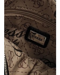 Черный кожаный клатч от GUESS