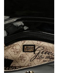 Черный кожаный клатч от GUESS