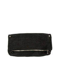 Черный кожаный клатч от Guidi