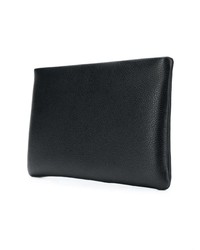 Черный кожаный клатч от Dolce & Gabbana