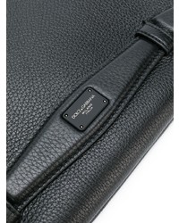 Черный кожаный клатч от Dolce & Gabbana