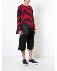 Черный кожаный клатч от OSKLEN