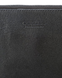 Черный кожаный клатч от OSKLEN