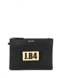 Черный кожаный клатч от J.B4