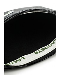 Черный кожаный клатч от Lacoste