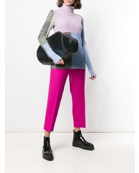 Черный кожаный клатч от Marni