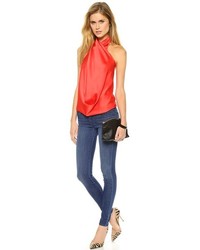 Черный кожаный клатч от Baggu