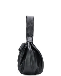Черный кожаный клатч от Lemaire