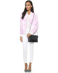 Черный кожаный клатч от Loeffler Randall