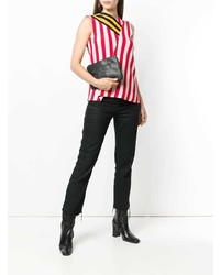 Черный кожаный клатч от DKNY