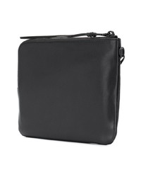 Черный кожаный клатч от DKNY