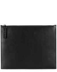 Черный кожаный клатч от Maison Margiela