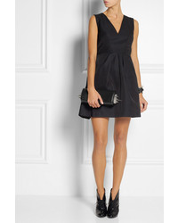 Черный кожаный клатч от Christian Louboutin