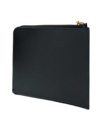 Черный кожаный клатч от Versace
