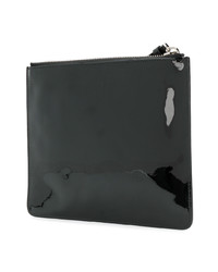 Черный кожаный клатч от Giuseppe Zanotti Design