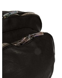 Черный кожаный клатч от Guidi