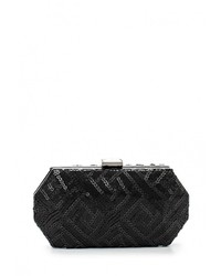 Черный кожаный клатч от Nano de la Rosa