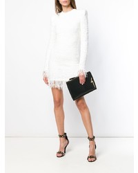 Черный кожаный клатч от Giuseppe Zanotti Design