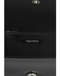 Черный кожаный клатч от Olga Berg