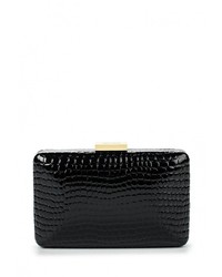 Черный кожаный клатч от Olga Berg