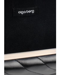 Черный кожаный клатч от Olga Berg