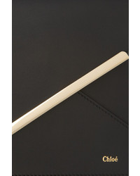 Черный кожаный клатч от Chloé