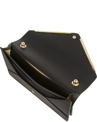 Черный кожаный клатч от Chloé