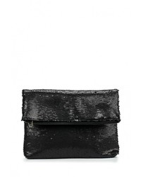 Черный кожаный клатч от Piazza Italia