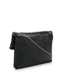 Черный кожаный клатч от Piazza Italia