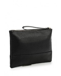 Черный кожаный клатч от Pieces