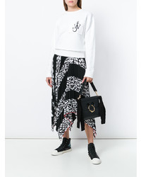 Черный кожаный клатч от JW Anderson