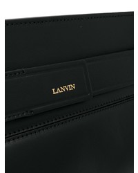 Черный кожаный клатч от Lanvin