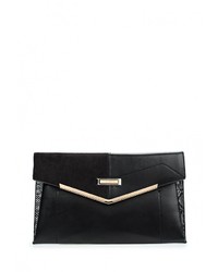 Черный кожаный клатч от River Island