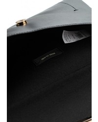 Черный кожаный клатч от River Island