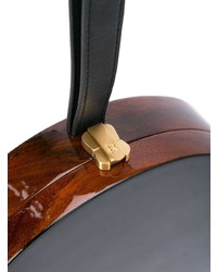 Черный кожаный клатч от Rocio