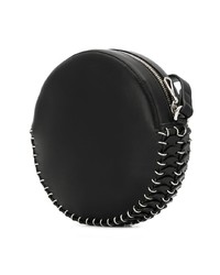 Черный кожаный клатч от Paco Rabanne