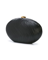 Черный кожаный клатч от Rocio