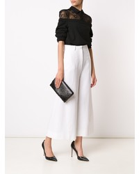 Черный кожаный клатч от Khirma Eliazov