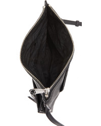 Черный кожаный клатч от Rebecca Minkoff