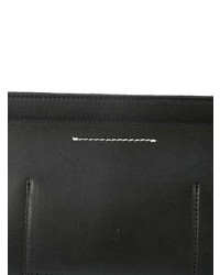 Черный кожаный клатч от MM6 MAISON MARGIELA