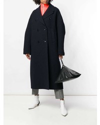 Черный кожаный клатч от Jil Sander