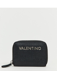 Черный кожаный клатч от Valentino by Mario Valentino