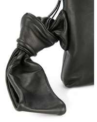 Черный кожаный клатч от The Row