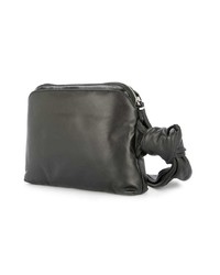 Черный кожаный клатч от The Row