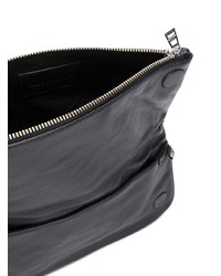 Черный кожаный клатч от Zadig & Voltaire